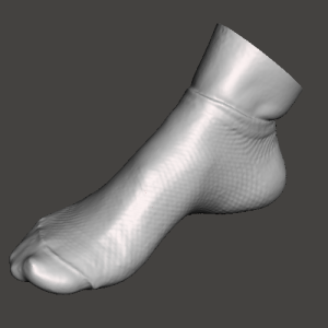 Foot scan of a 32-year-old woman